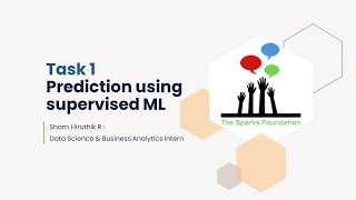 Prediction using Supervised ML - Task 1 #sparks_foundation