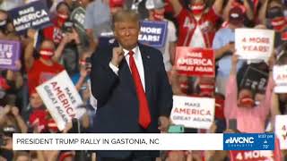 Trump dances to YMCA after rally