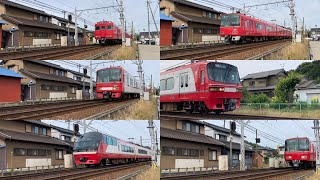 藤川駅を通過する名鉄のいろいろな列車を見てきた。