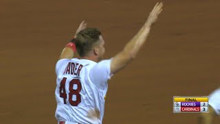 7/25/17: Bader, Gyorko lift Cardinals to walk-off win