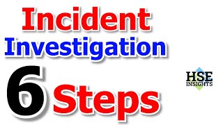 Basic Incident Investigation Steps