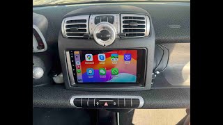 Smart ForTwo Cabrio 451 - 2010-2015 removal Android radio - CarPlay