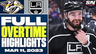 Nashville Predators at Los Angeles Kings | FULL Overtime Highlights - March 11, 2023