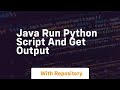 java run python script and get output