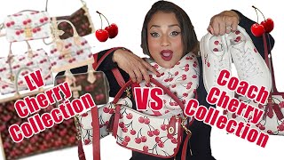 VIRAL COACH CHERRY COLLECTION VS LOUIS VUITTON CHERRY COLLECTION 🍒 LV CERISES \u0026 CHERY BLOSSOM LEAKS!