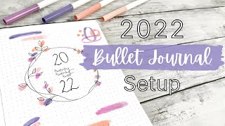 SETTING UP A NEW BULLET JOURNAL FOR 2022 | PLAN WITH ME | Simple Bullet Journal Setup for Beginners