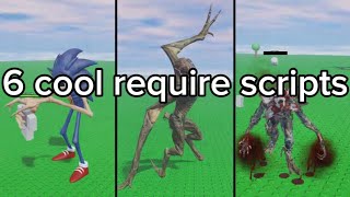 6 cool require scripts #roblox #script