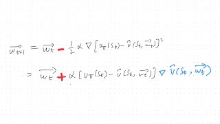 Reinforcement learning 9 Value function approximation and Stochastic gradient descent