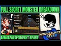 SECRET MONSTER CONFIRMED - Armor & Weapon Review + Fight Breakdown - Monster Hunter Rise! #rise