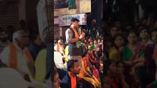 BJP candidate Shailesh Sotta 's campaign speech at Dabhoi