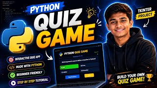 Professional Quiz App in Python (Tkinter)