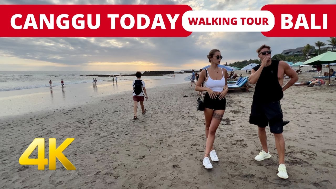 🇲🇨 CANGGU BALI TODAY [4K] Bali 2023 Walking Tour | Canggu Beach | Bali ...