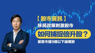 【股市資訊】移民政策刺激股市，如何捕捉倍升股？留意市值9億以下細價股！