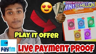 🔥Play it Offer Live Payment Proof | UPTO ₹5000 FREE PAYTM CASH OFFER | Crazy Media Tech Malayalam