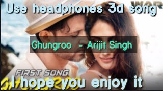 Ghungroo ¦ 3d song ¦ war movie ¦ Arijit Singh new song ¦ 3D songs ¦ Ghungroo tut gye ¦ घुँघरू