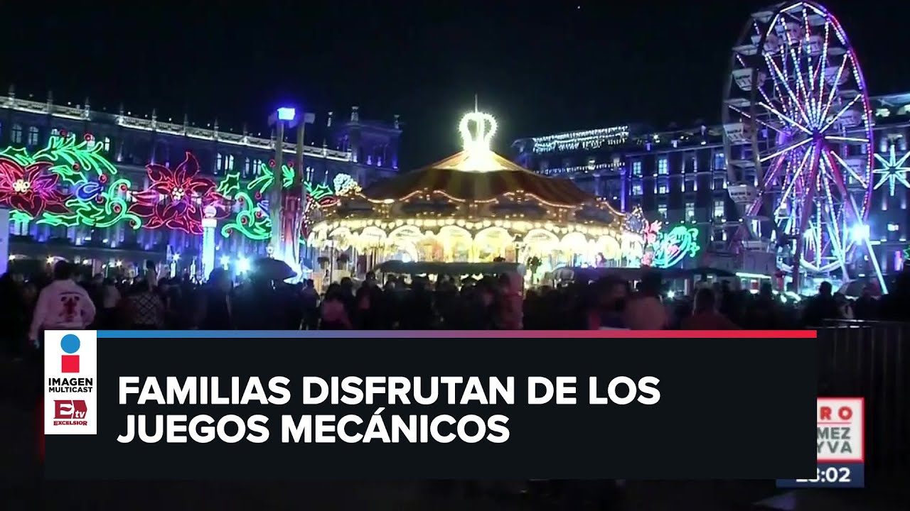 Verbena Navideña Abre Sus Puertas En El Zócalo De La CDMX - YouTube