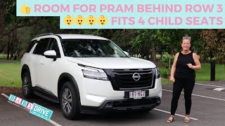 Family Car Review: Nissan Pathfinder Ti 8-Seater | Child Seat Testing & space for prams