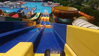 Colorful Racer Water Slide at Sakarya Aquapark in Adapazari Turkey 🏁