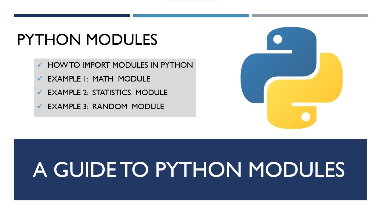 How To Import Modules In Python | Complete Guide | Amit Thinks - YouTube