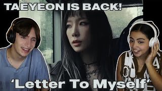 Couple React To TAEYEON 'Letter To Myself' MV | Music Producer and Video Editor React To TAEYEON