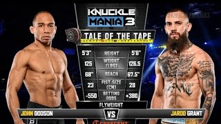 John Dodson vs. Jarod Grant BKFC Knucklemania 3