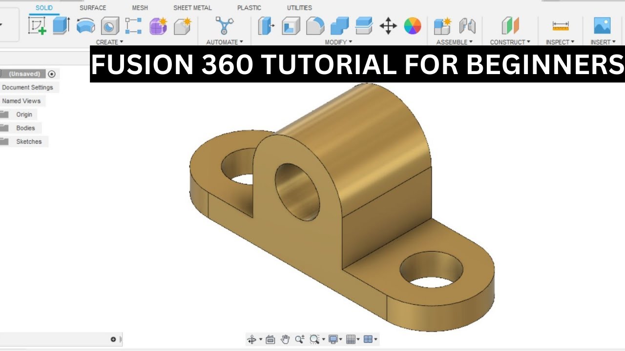 Fusion 360 Tutorial For Beginners 3d Printing Youtube