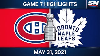NHL Game Highlights | Canadiens vs. Maple Leafs, Game 7 - May 31, 2021