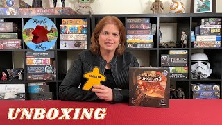 Paper Dungeons Board Game Unboxing