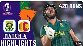 South Africa Vs Sri Lanka ICC Cricket World Cup 2023 Match Highlights | SA VS SL Match Highlights Fu