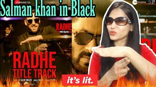 Radhe Title Track Reaction🔥🔥 | Radhe Song | SalmanKhan | Disha Patani