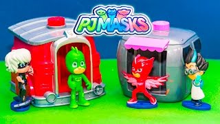New Unboxing of  PJ Masks Collectible Figure Set with the Assistant