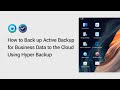 How to Back up Active Backup for Business Data to the Cloud Using Hyper Backup | Synology