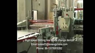 High speed Slitting line Slitting head Quick change separator, Interchangable Dual slitter head