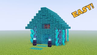 ⛏️📒How to build simple Nether house Tutorial (Easy!) - Minecraft #mc22