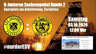 B-Jugend Sachsenpokal 2. Runde - Sieg gegen VfB Auerbach