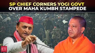 SP Chief Akhilesh Yadav corners Yogi government over Maha Kumbh stampede