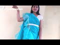 diy trending organza ruffle saree cutting and stitching ruffle saree making video karishma creation