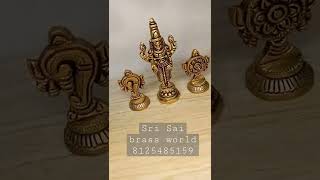 venkateswraswamy idol with small shanku chakra idols @ Sri Sai brass world  81254 85159