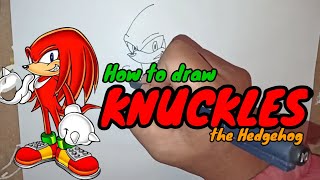 How to draw Knuckles the Echidna Hedgehog from sonic