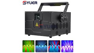 YUER™️ NEW 40KPPS 20W RGB Full Color Scanning Laser Ligh