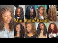 Boho Bob Knotless Braids Hairstyles | Bohemian Box Braids | Goddess Box Braids | Braided Bob