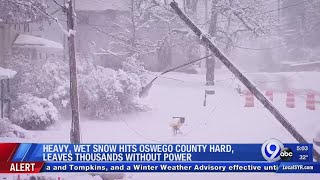 Power outages in Oswego County