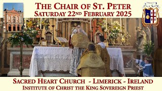 Saturday 22nd February 2025: The Chair of St. Peter