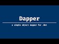 Using Dapper in ASP.NET Core