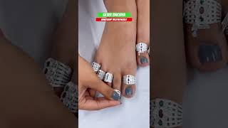 Beautiful silver bhichiya with 67% discount 🌸✨#viralvideo #youtubeshorts #ytshorts