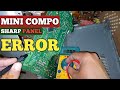 Lanjutan Cara Memperbaiki Mini Compo Sharp CD BK-1600 Panel Error