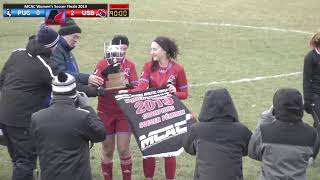 MCAC Women's Soccer Final 2019 PUC vs USB