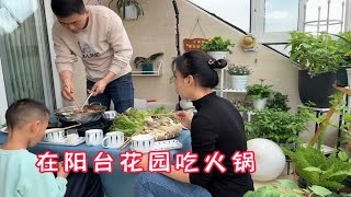 阳台种菜的乐趣，吃火锅只为消耗蔬菜～