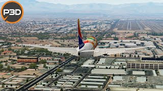 P3Dv5 - PMDG 737 NGXu | Florida One smooth landing in Las Vegas