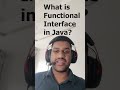 What is Functional Interface in Java? #javaprogramming